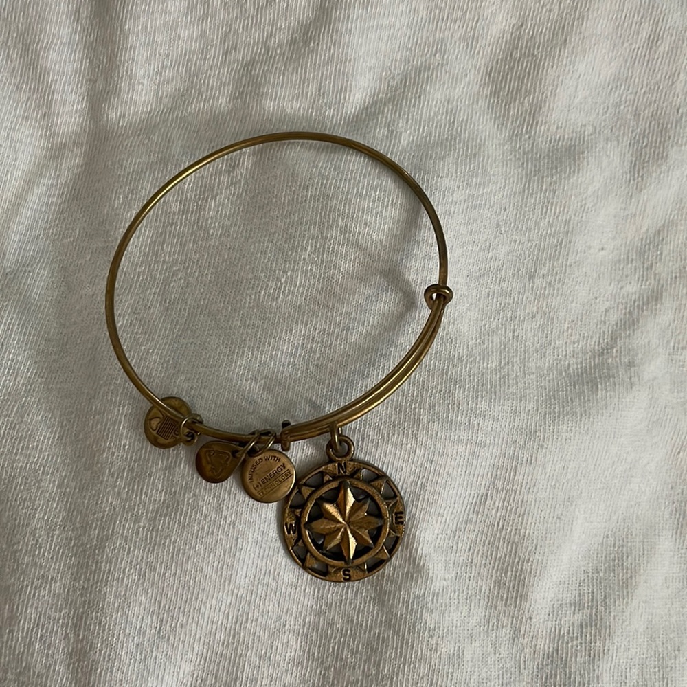 Compass Alex and Ani gold bracelet